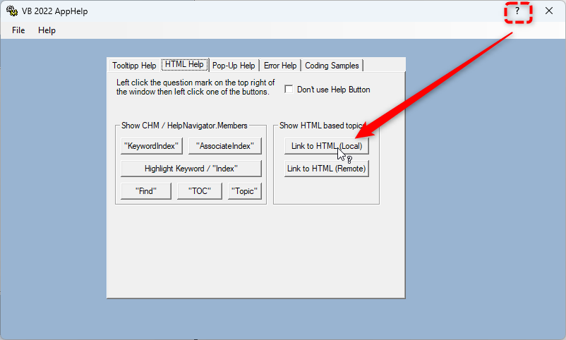 Apphelp Anwendungshilfe