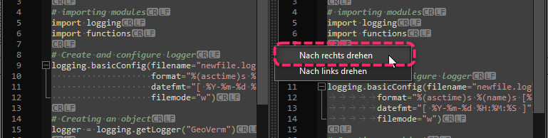 sub-menu rotate